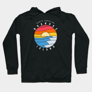 Roanoke Island, NC Stained Glass Sunrise Summertime Hoodie